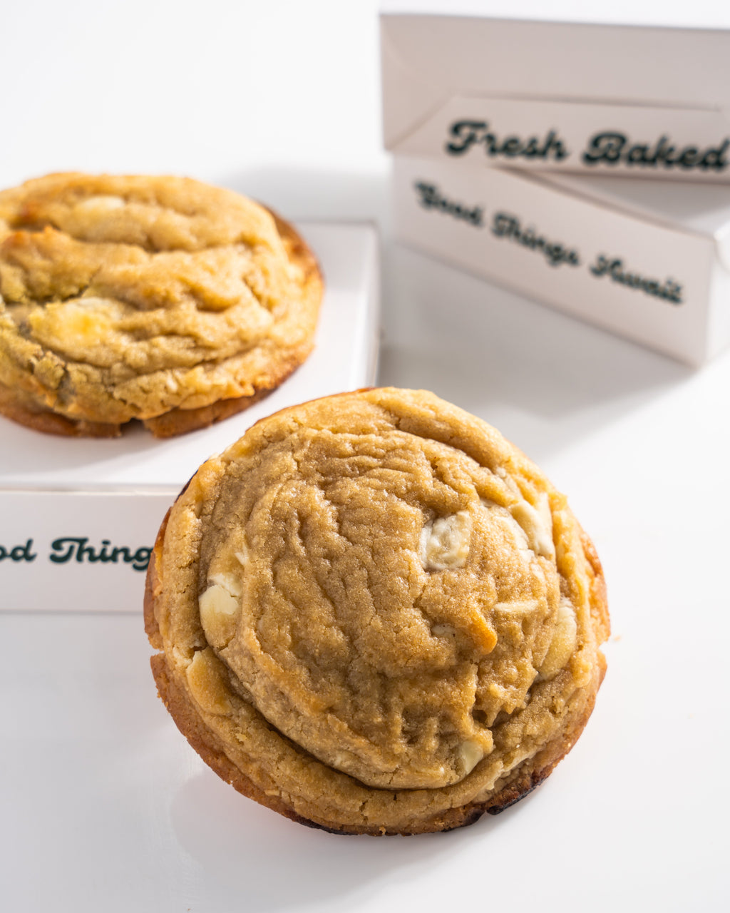 Hazelnut White Chocolate Crumble Cookie