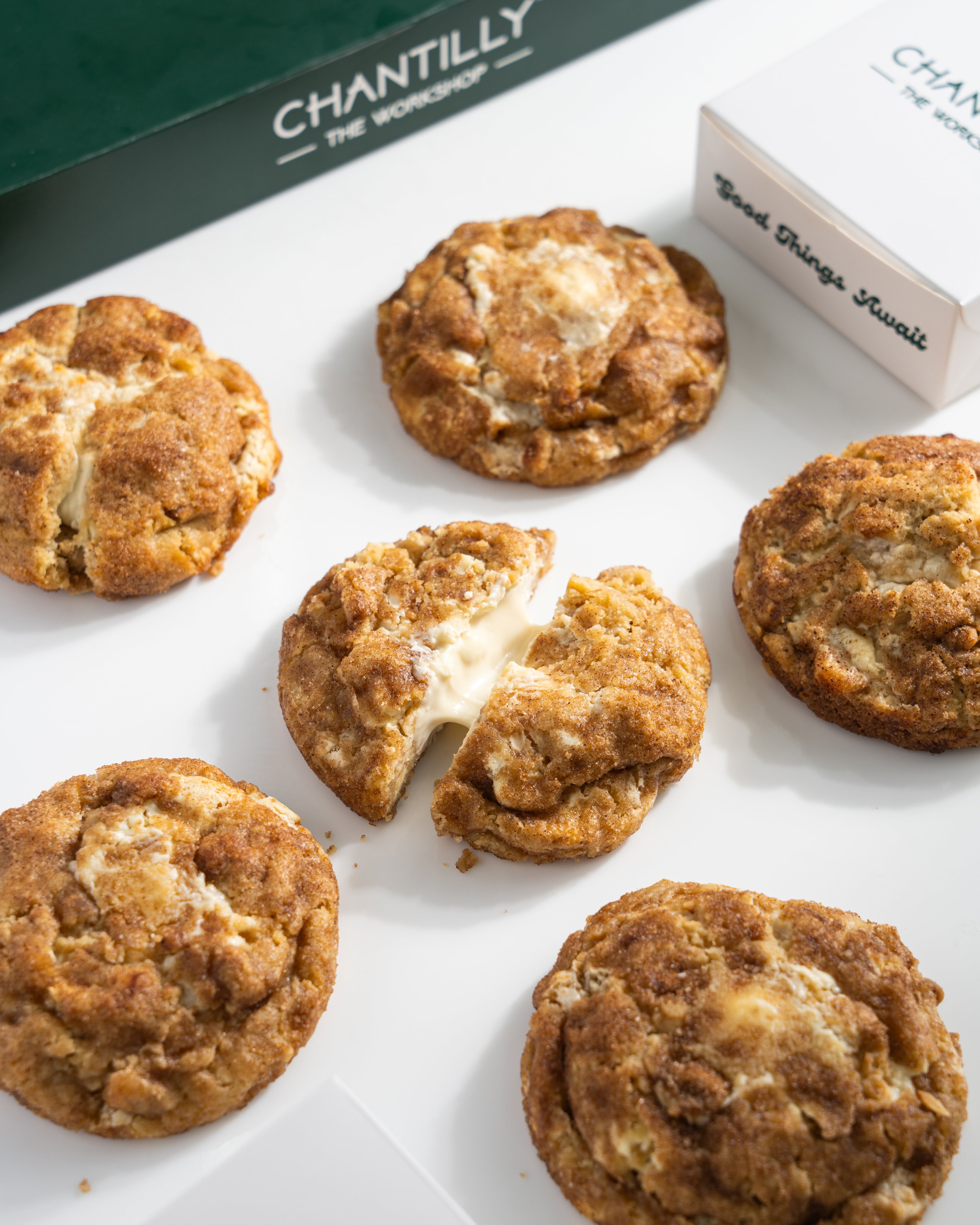 Hazelnut White Chocolate Crumble Cookie