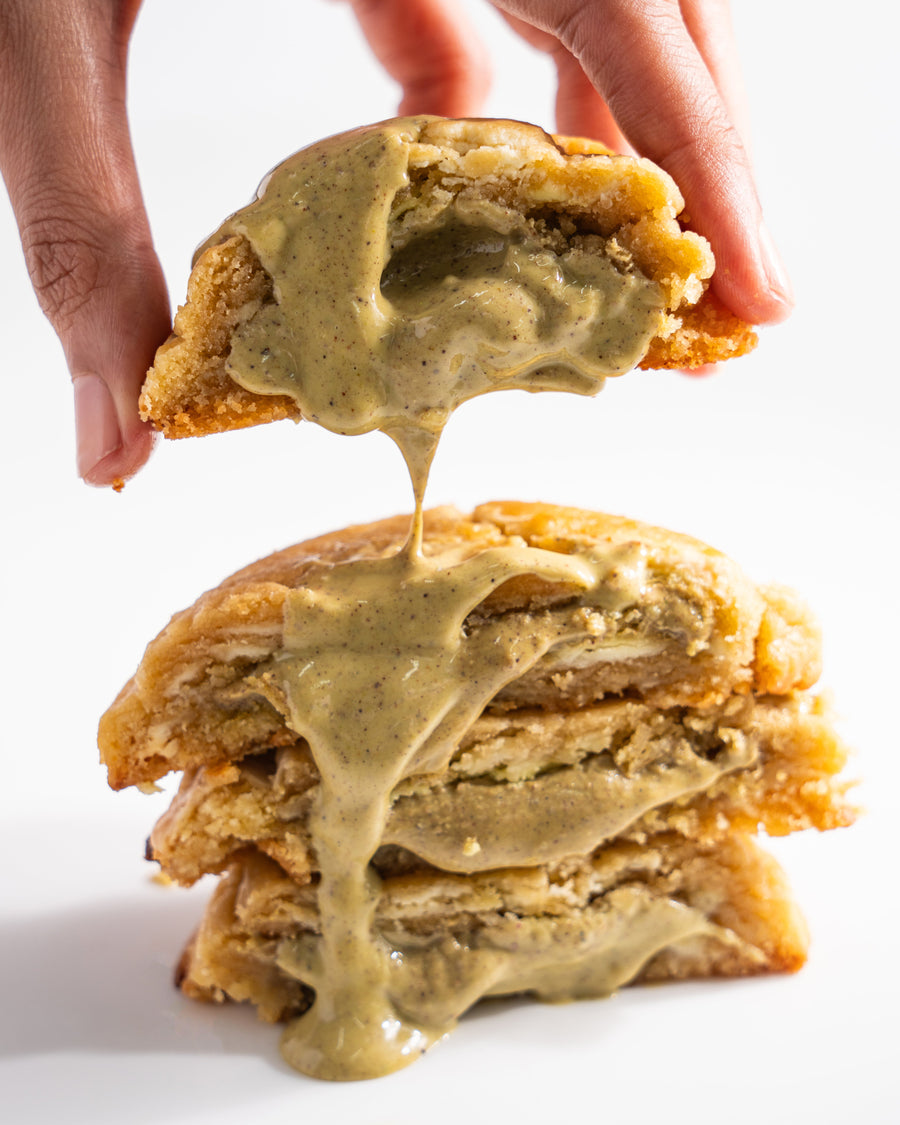 Pistachio-White Chocolate Chip Cookie